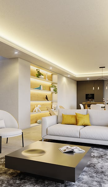 Villa with a warm and functional interior design